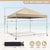 Gardesol 10' x 10' Pop-Up Canopy Outdoor Tent with Storage Bag for Patio, Parties, Shows, Camping, Wheeled, UV-Protected