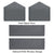 Gardesol Carport Replacement Sidewall Tarp for 10' x 20' Carport Frame,Beige/Gray/White